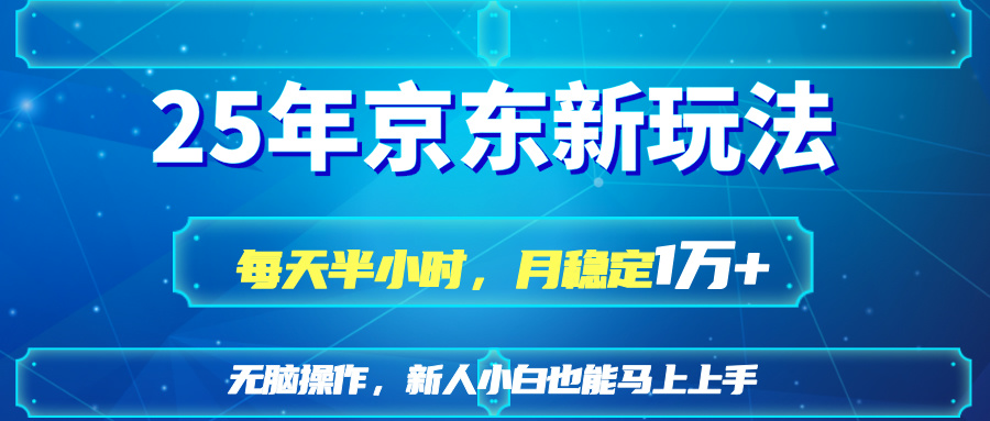 （14309期）25京东新玩法，每天半小时，月稳定1W+-戎耀联盟