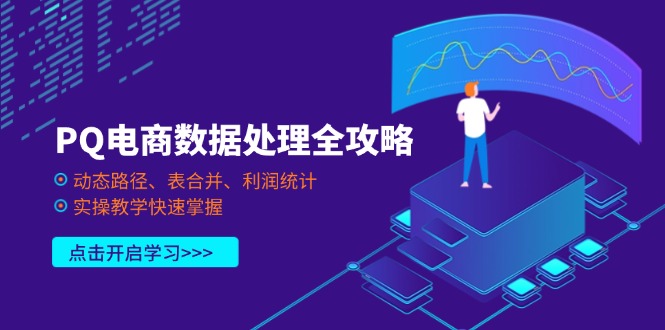 （14240期）PQ电商数据处理全攻略，动态路径、表合并、利润统计，实操教学快速掌握-戎耀联盟