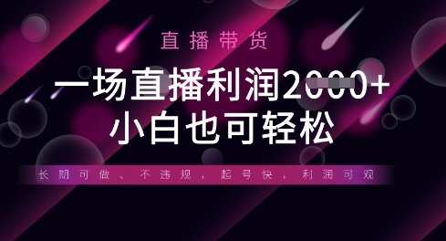 半无人直播带货，一场利润数张，适合所有平台玩法，小白也可轻松-戎耀联盟